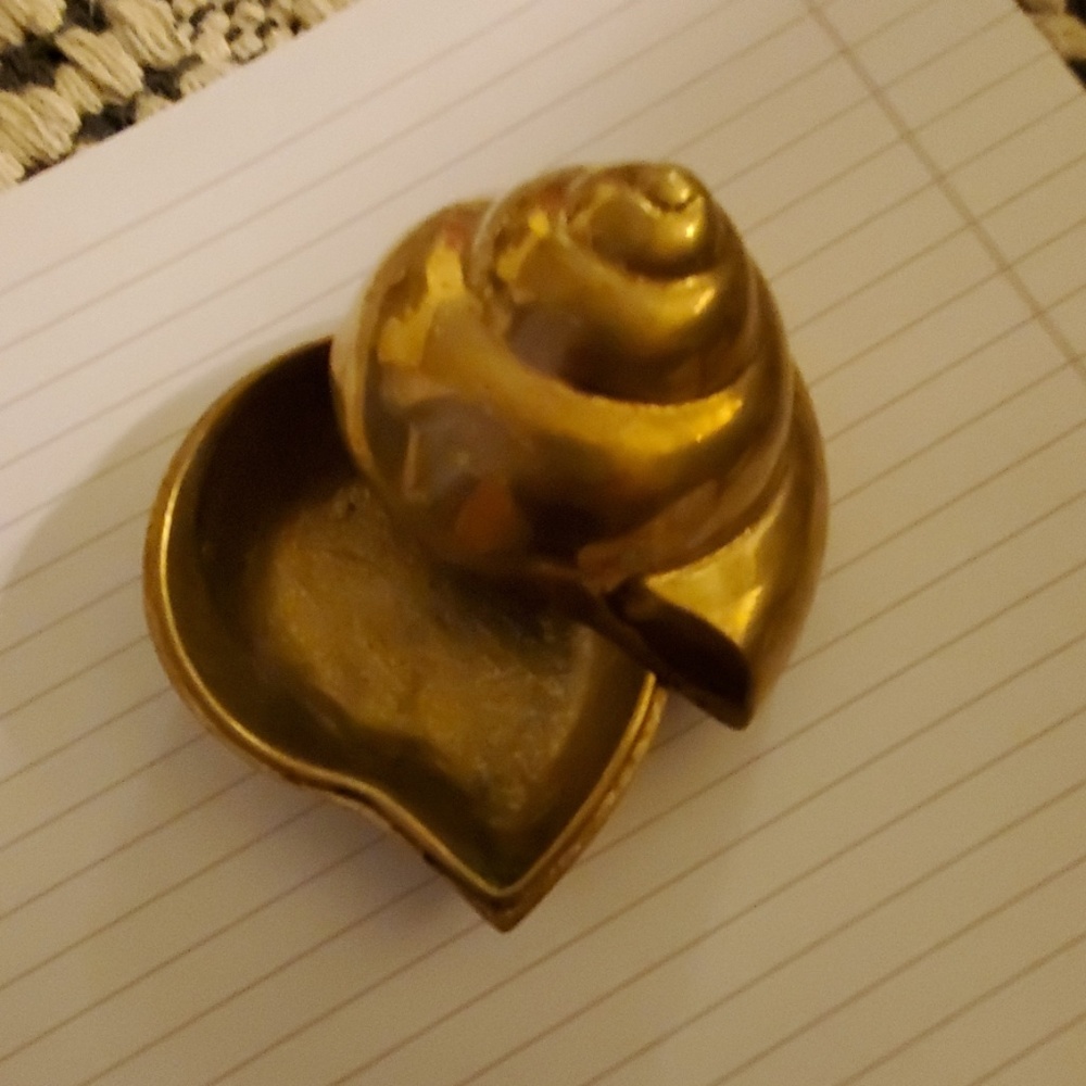 Vintage brass jewelry holder
